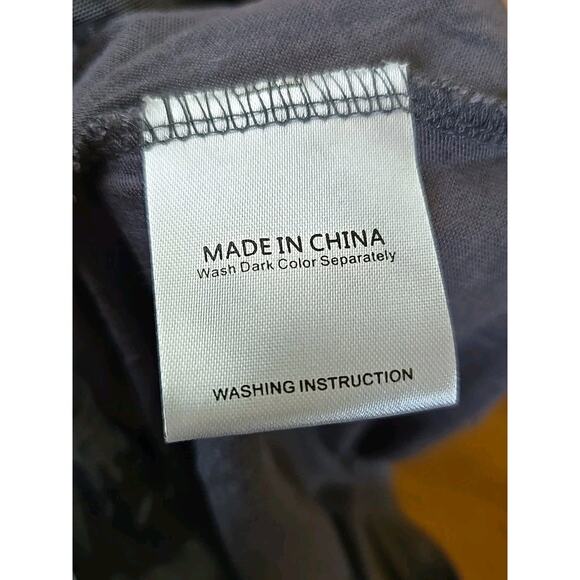 Sese Code Blouse Tunic Top Women 2XL Sheer Sleeve Round Neck Casual Comfort Gray - Picture 9 of 10